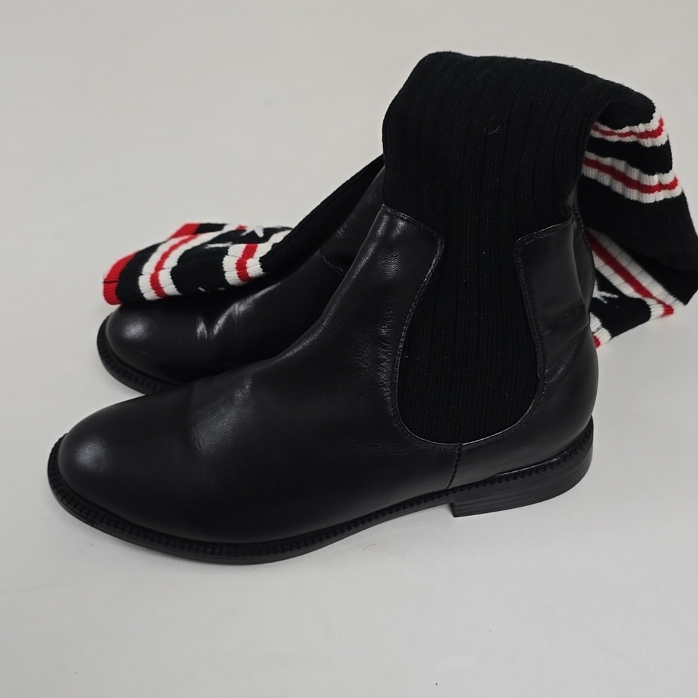 Givenchy. Storm rubber and ribbed-knit thigh sock boots - Picture 12 of 14